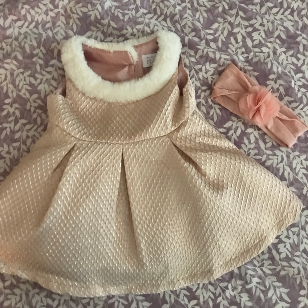 Light pink Metallic dress